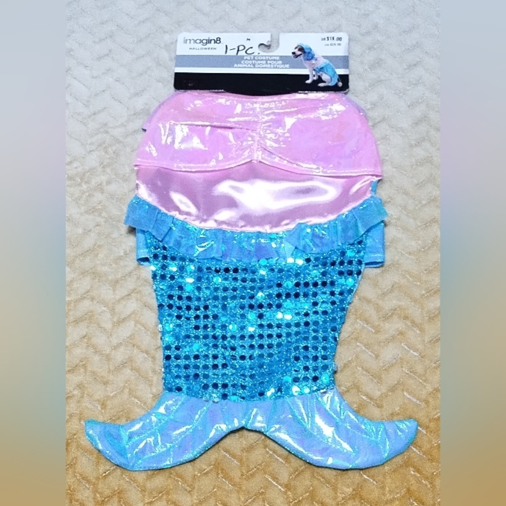 Dog Costume, Mermaid. Size M. NWT 1 Piece only.